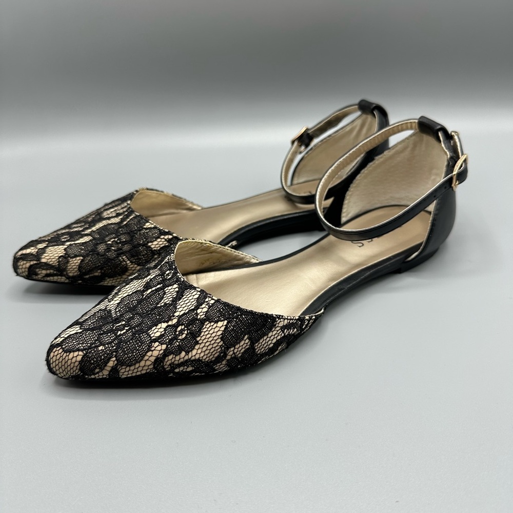 Guess party Casual Ankle Strap flats women’s size 7 black
